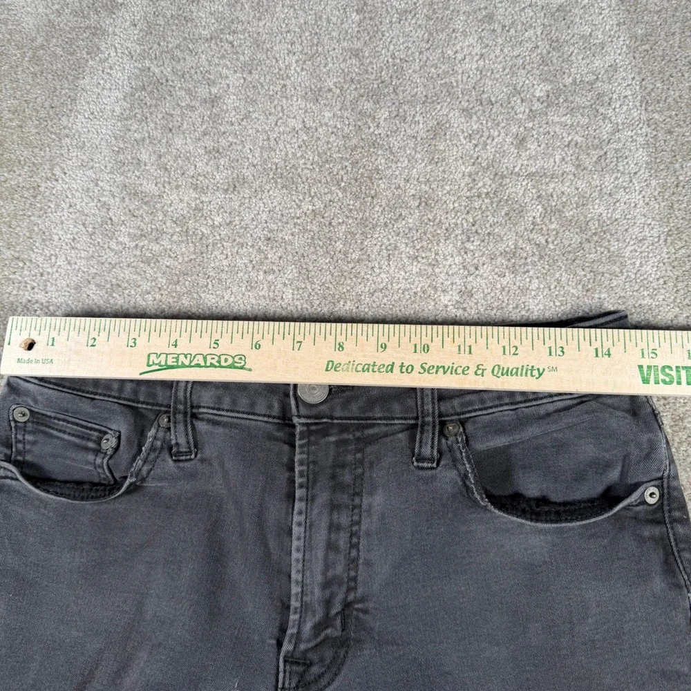 American Eagle Slim Straight Jeans Mens 30x32 (FITS 29x31) Gray Flex Denim